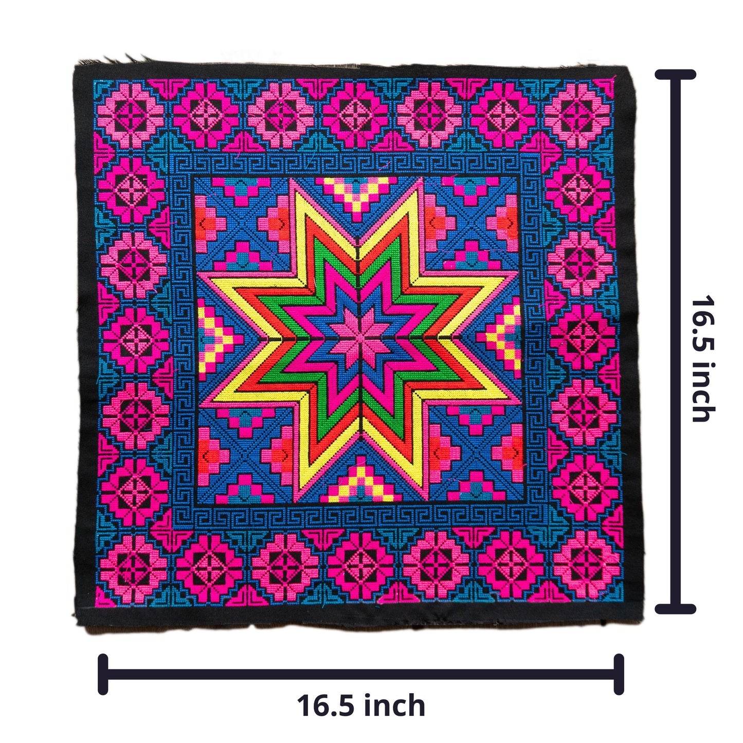 Amazing Multi Star Pattern Embroidered Fabric