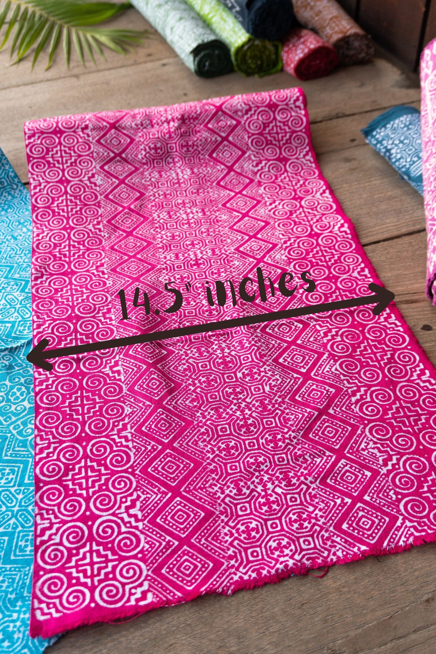 Handwoven Hmong Cotton Batik 14.5" width