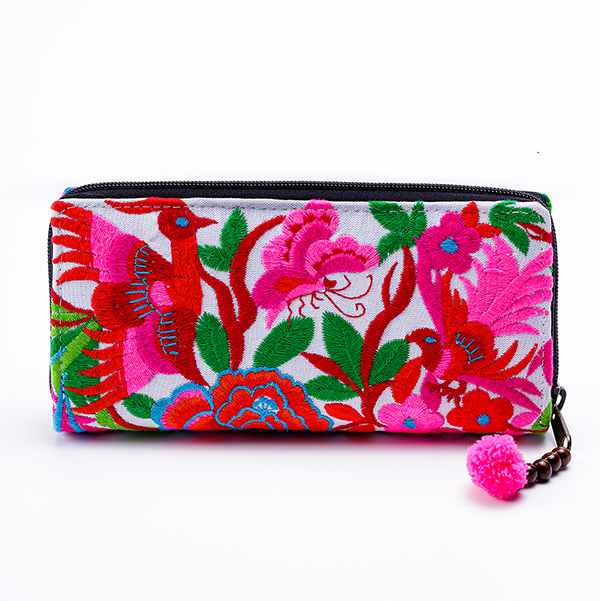 Clutch Wallet with Hmong Tribe Embroidery