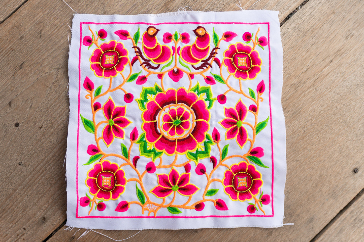 Cocoon Hmong Tribe Embroidered Fabric