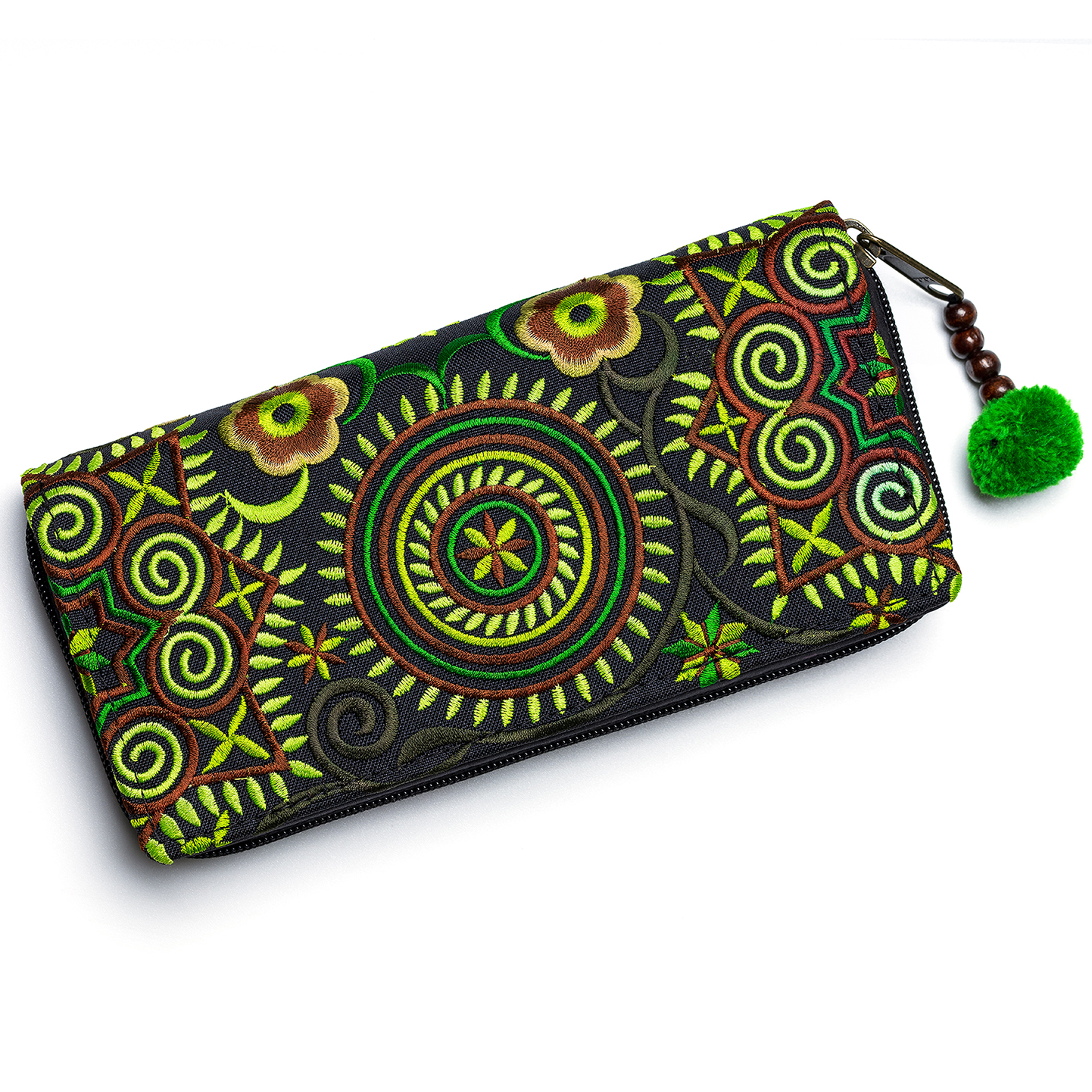 Clutch Wallet with Hmong Tribe Embroidery