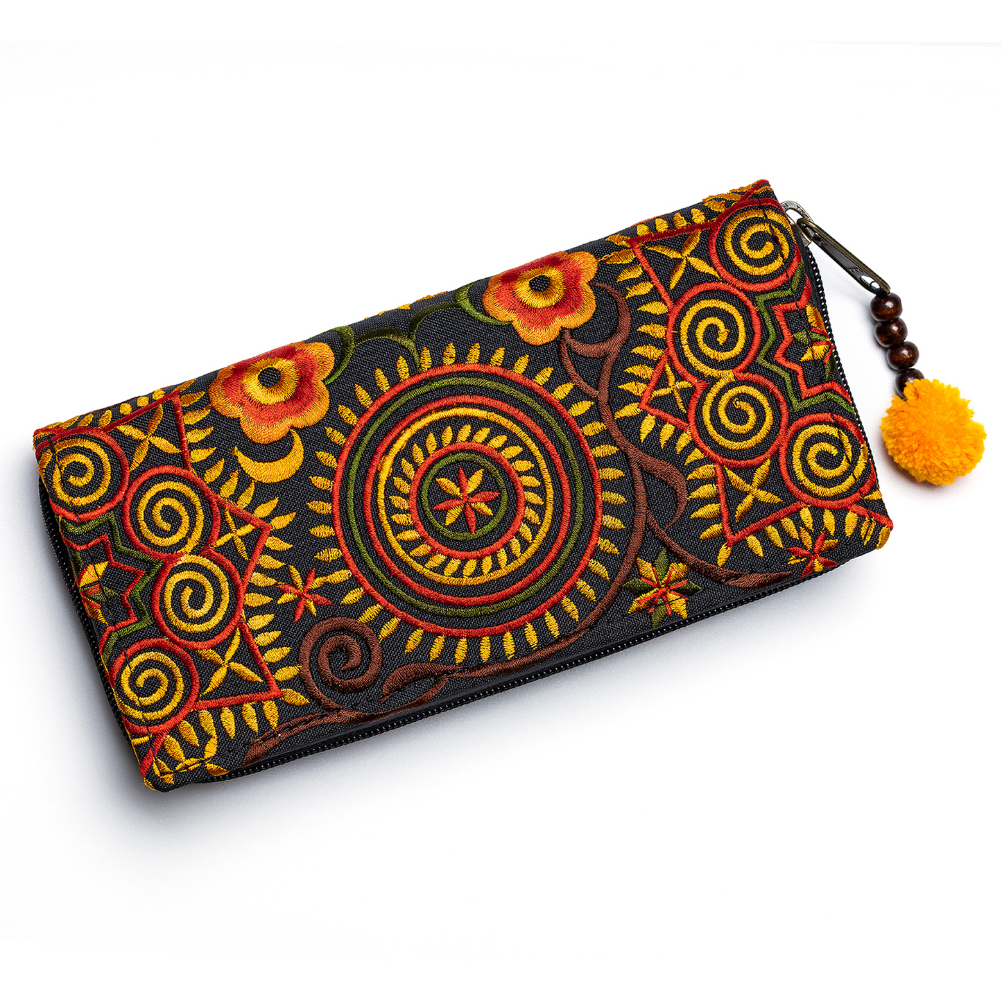Clutch Wallet with Hmong Tribe Embroidery