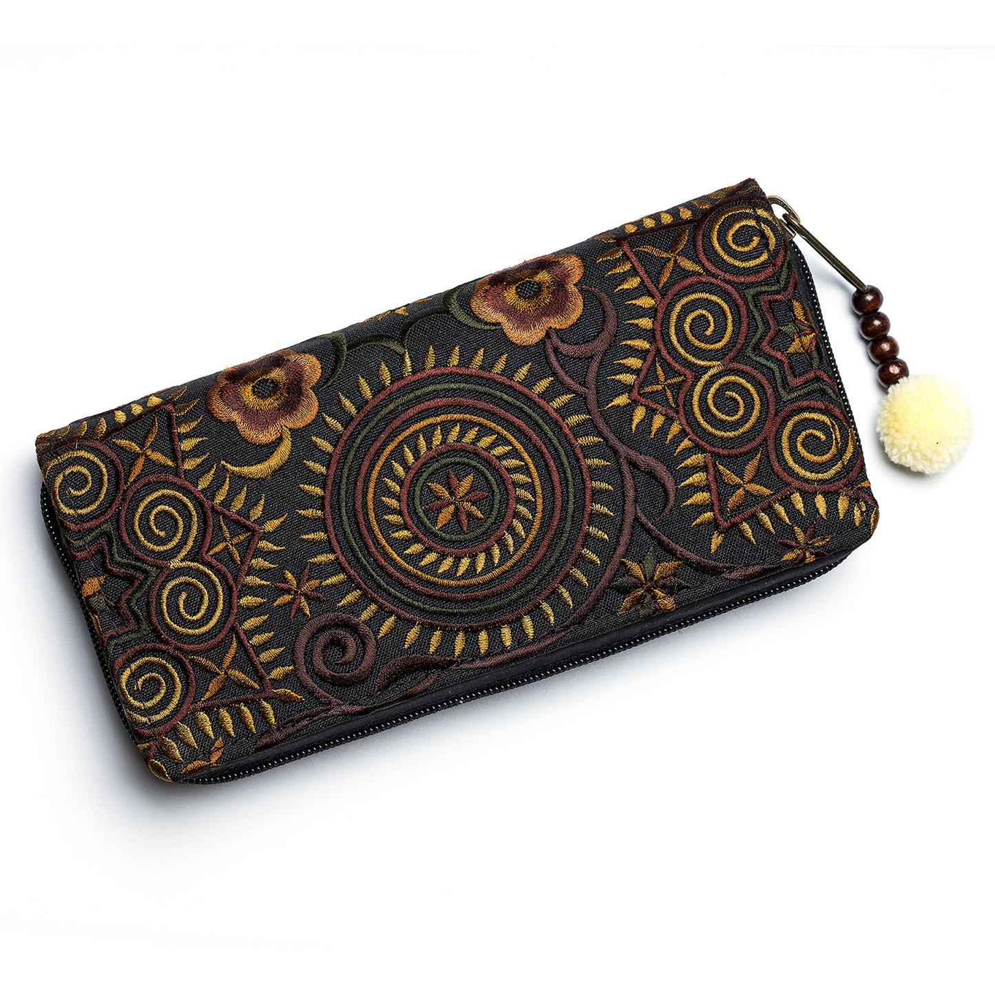 Clutch Wallet with Hmong Tribe Embroidery