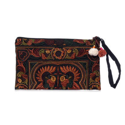 Hmong Tribe Embroidered Clutch Bag