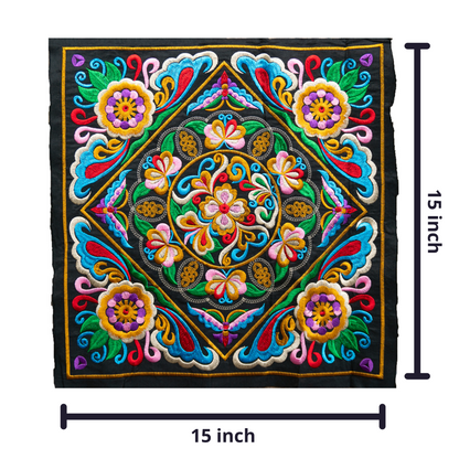 Colorful Butterfly Pattern Hmong Embroidered Textile