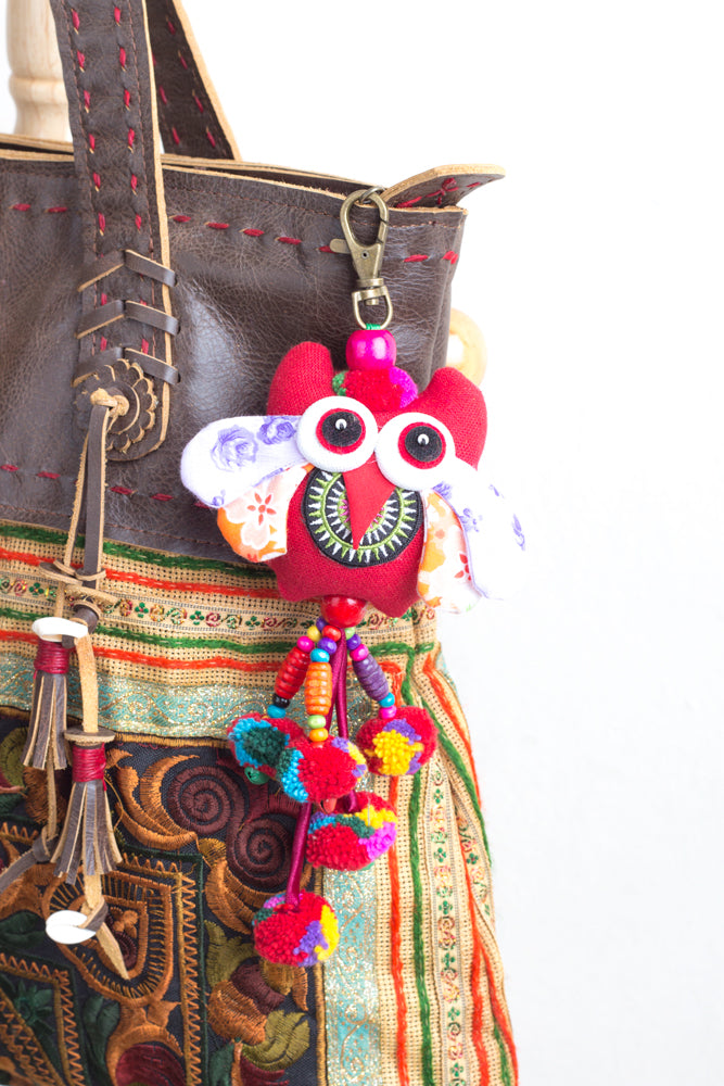 Assorted Color Owl Hanging Charm