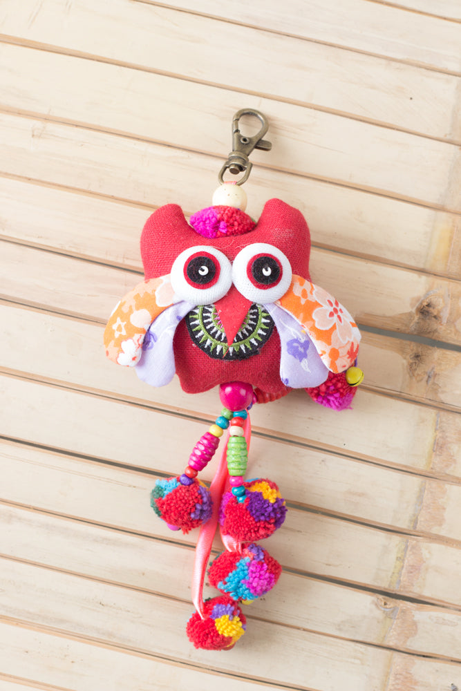 Assorted Color Owl Hanging Charm