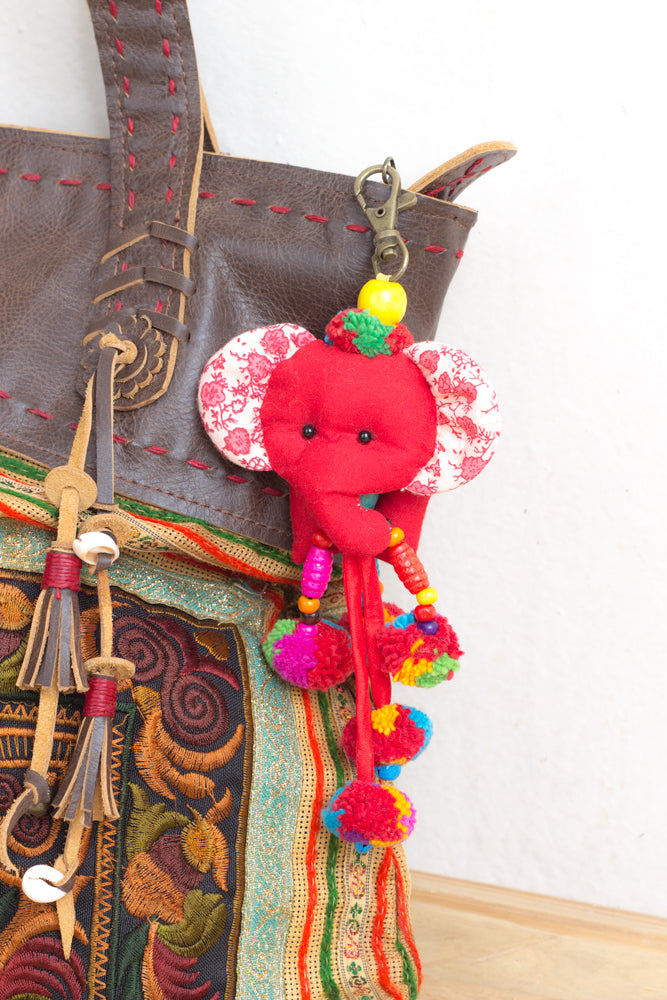 Assorted Color Elephant Hanging Charm