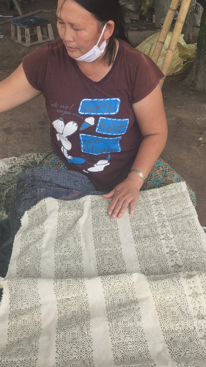 Handwoven Hmong Cotton Batik 14.5" width