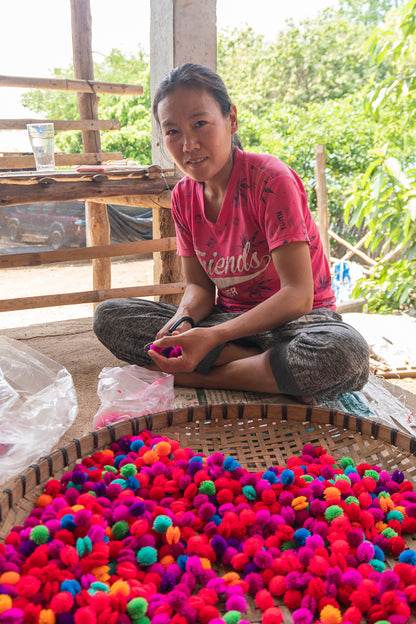 Set of 100 pieces Cotton Pom Poms 1 inch