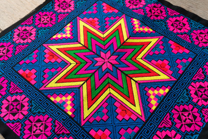 Amazing Multi Star Pattern Embroidered Fabric