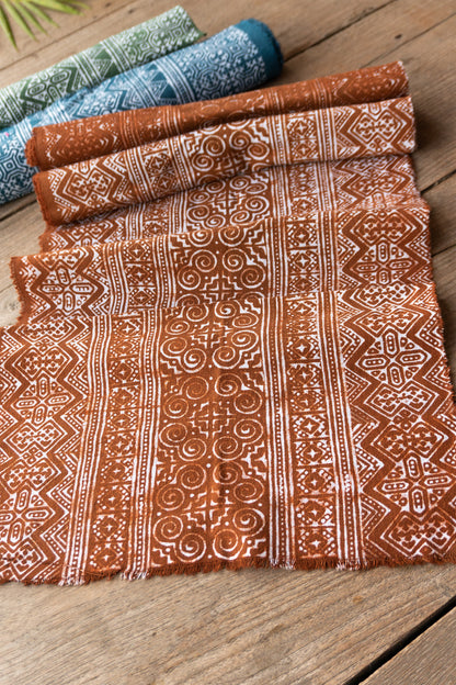 Handwoven Hmong Cotton Batik 14.5" width