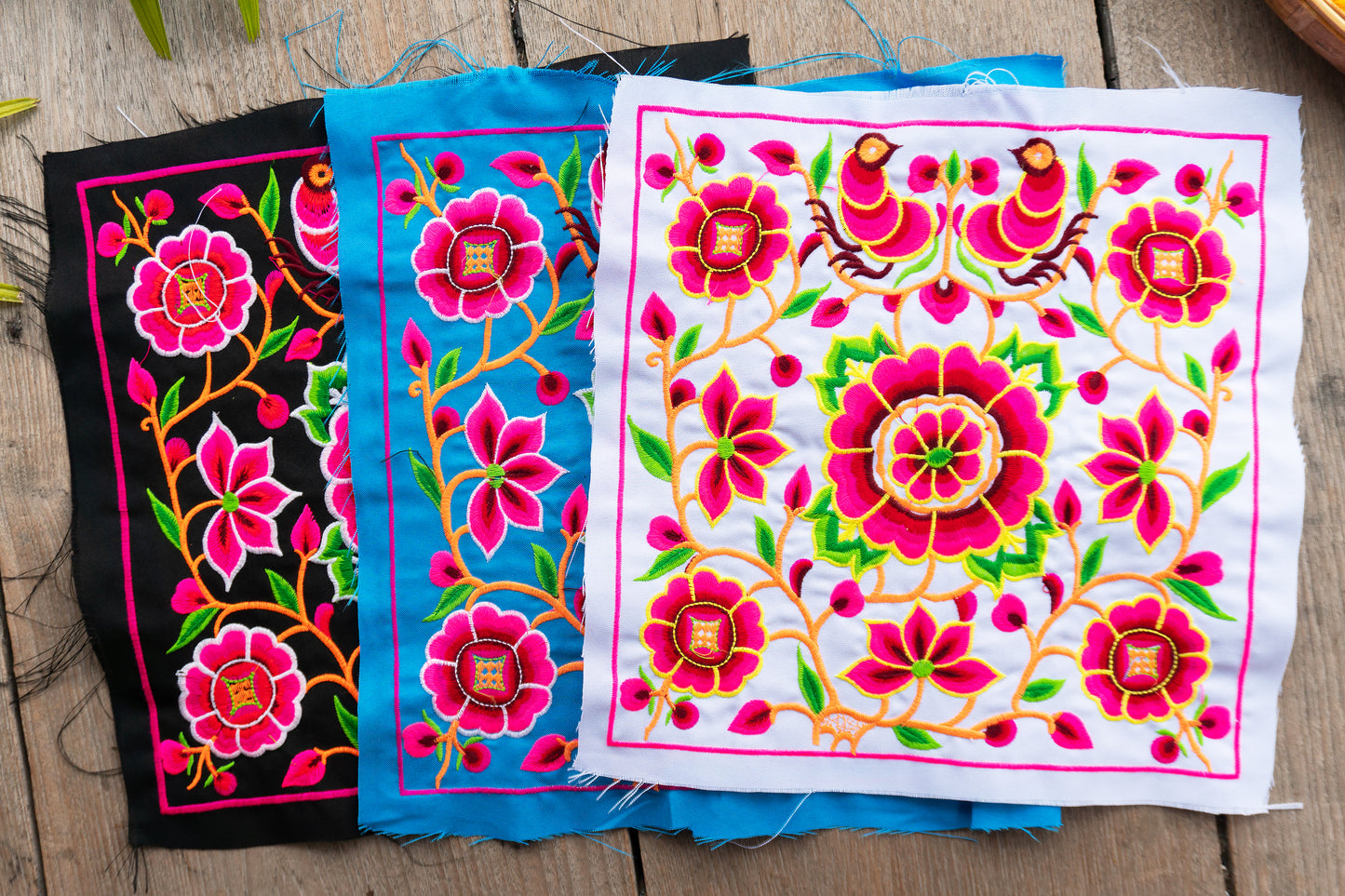 Cocoon Hmong Tribe Embroidered Fabric