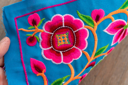 Cocoon Hmong Tribe Embroidered Fabric