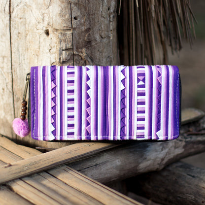 One of a Kind Lisu Fabric Wallet from Thailand